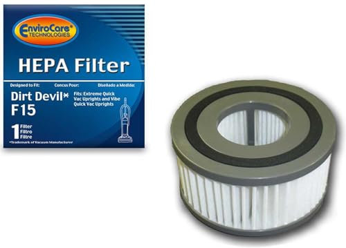 (25) Dirt Devil Bundfaltenhose HEPA W/Aktivkohle Vakuum Filter f-15 Vibe Quick Vac, Extreme Schnelle aufrecht, Royal Staubsauger, 3ss0150001, 1ss0150000