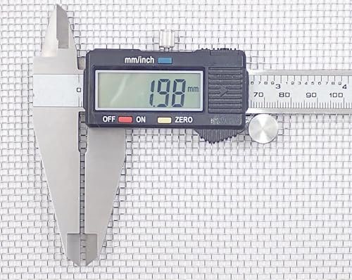 2mm Hole Size - Stainless Steel 304L - Cut Size: 30cm x 30cm Sheet - 10 Mesh Count - Woven Wire Mesh - by Inoxia