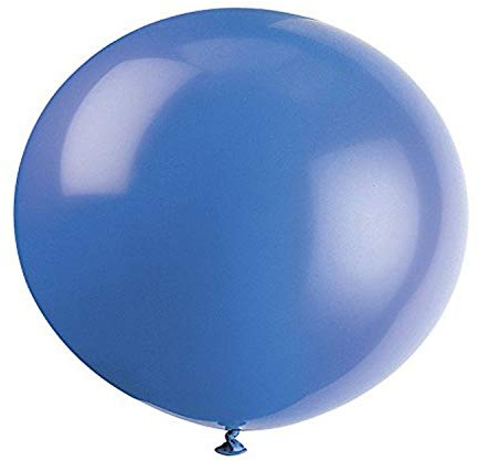 Evening Blue Premium Latex Balloons (91cm) Pack of 6 - Perfect for Parties & Events