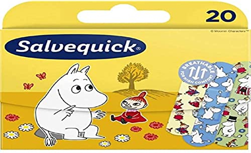 Moomin Salvequick Mumins Zeichen Spaß Niedlich Kinder- Water & Schmutz Beständig Putze