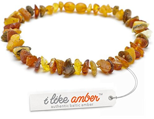 ilikeamber.com Bernsteinkette Hund, Zeckenschutz Katze & Hund, Bernsteinkette für Hunde & Katzen, 100% Baltischer Bernstein, Dog Collar