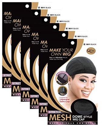 (6 Pack) Qfitt - Mesh Dome Style Wig Cap #5011 by Qfitt