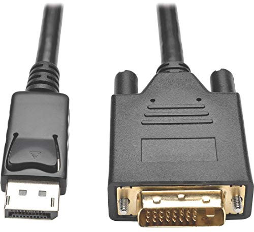 Tripp Lite P581-006-V2 DisplayPort 1.2-auf-DVI-Adapter Kabel, DP mit Verriegelungen auf DVI (Stecker/Stecker), 1,8 m