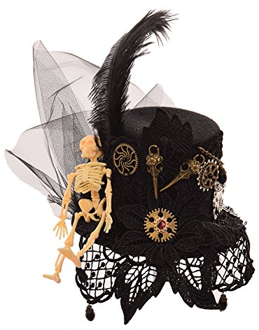 GRACEART Steampunk Hut Mini-Zylinder Kopfbedeckung Zubehör