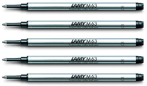 Lamy M63 Tintenrollerminen, Schwarz, 5 Stück