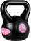 MOVIT Kettlebell STYLISH BLACK, Kugelhantel mit Bodenschonender Kunststoffhülle, 2 bis 20 kg, Schadstoffgeprüft, 2 kg Pink