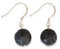 Elegante Lava Tropfen Ohrringe aus 925 Silber, rund, 14 mm – Natürliche Schönheit