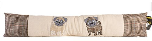iN Home Animal Character Draught Excluder (Pug Pattern)
