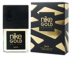 NIKE - Gold Edition Eau de Cologne für Herren, 30 ml, Reisegröße, Herrenduft, natürliches und maskulines Eau de Toilette, würziges Zitrusaroma, frischer, eleganter und langanhaltender Duft