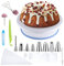 KeepingcooX Tortenplatte Drehbar Tortenständer Kuchen Drehteller Cake Decorating Turntable mit Zuckerguss, Spritzbeutel und Tipps-Set, Vereisungsspachtel, Gebäckwerkzeug