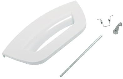 White Door Handle Kit for Hotpoint WMFUG742PUKM WMFUG842PUKM