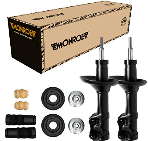 Monroe 2 Stoßdämpfer Vorne + Domlager und Staubschutz für VW Golf 3 1H1