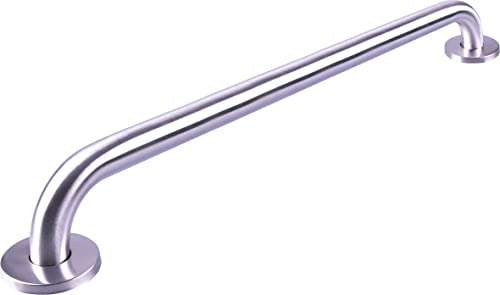 Aidapt Stainless Steel Bathroom Grab Bar,Brushed Steel Finish Rust Resistant Bath Shower Safety Handle Handrails, Aid for Disabled Elderly Children Mobility & Living Aids,Concealed Cover Caps (900mm)