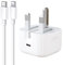 20W USB C Fast Charger Plug with Cable 1M for iPhone 14/14 Mini/ 14 Pro/ 14 Pro Max/ 13/12/ 11/ SE/ 8/7, Pad