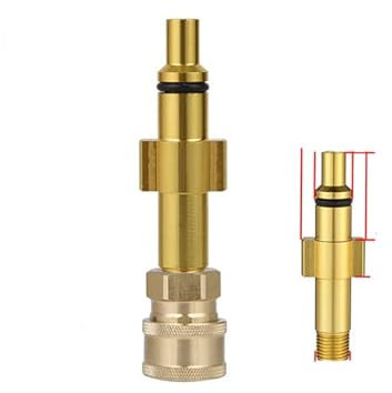 Pressure Washer Gun Bayonet Adaptor to 1/4 Quick Connector Quick Disconnect Release Fitting Nozzle Accessories for-A