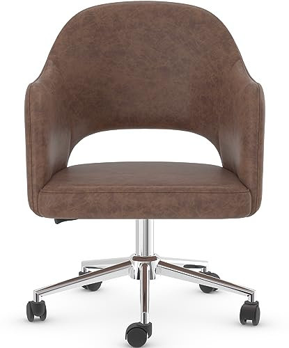 Bar Stools UK Orion Schreibtischstuhl Leder (Cognac)