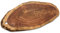Amago home Servierbrett Baumscheibe 34x16cm o. 52x24cm Schneidebrett Holz Serviertablett Deko Akazie massiv Größe 52 x 24 cm
