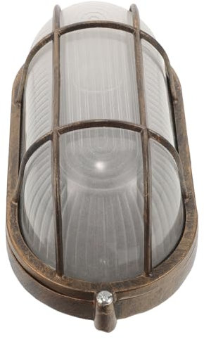 Lampada -Esplosione Per Sauna Lampada Rotonda -Alta Temperatura Griglia Impermeabile Paratia Ovale Luce A Soffitto A LED Per La Da Letto In Luoghi Umidi