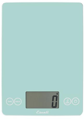 Escali Arti – Balance à café numérique classique pour expresso et plan de travail, capacité de 6,8 kg, bleu sarcelle