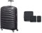 Samsonite Lite-Shock - Spinner S Handgepäck, 55 cm, 36 L, mit 4 Rollen, Schwarz (Black) & Pack-Sized, Set aus 3 Gepäck-Organizern, 14/22/30 cm, Schwarz (Black)