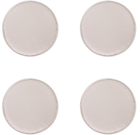 AURORAF 4er-Set Stuhlkissen rund 30cm Sitzauflage Waschbarekissen rutschfest & gemütlich für Stühle Indoor Outdoor Sitzkissen (Beige)
