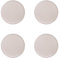 AURORAF 4er-Set Stuhlkissen rund 30cm Sitzauflage Waschbarekissen rutschfest & gemütlich für Stühle Indoor Outdoor Sitzkissen (Beige)