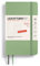LEUCHTTURM1917 370531 Wochenkalender & Notizbuch Pocket (A6) 2025, Softcover, Salbei, Deutsch