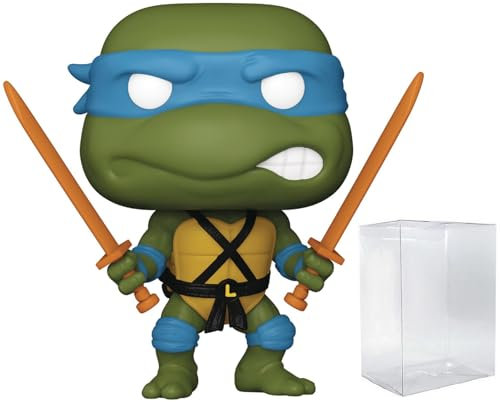 POP TV: Teenage Mutant Ninja Turtles - Leonardo Funko Vinyl Figure (Bundled with Compatible Box Protector Case), Multicolor, 3.75 inches