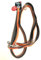 Petlando Outdoor-Führleine orange 3 m mit Sicherheitsgriff und reflektierenden Streifen M (3 m / 2,5 cm)