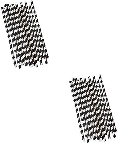 Didiseaon Bar Paper and Straw Holder 200 Pcs Party Straw Decor Straw Bar Paper Straw Bar Straw Paper Straws Persimmon Juice Straws Straw Stripe Chubby Mug Black