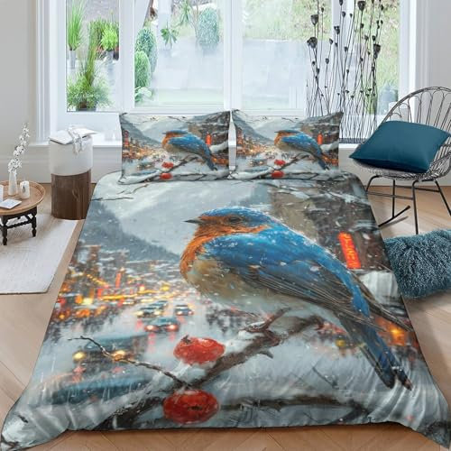 GAOYUCHUN Robin Bettbezug Bettwäsche-Sets Kinderbettwäsche Reißverschluss Mit Kissenbezug Betten Set Für Jungen Und Mädchen, Kinder King（220x240cm）