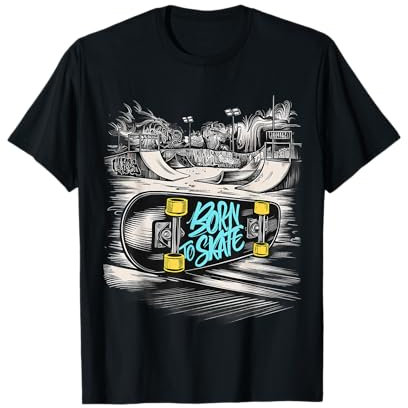 Skateboard Outfit für Skater im Skatepark Graffiti T-Shirt