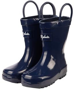 Rydale Kid's Wellington Boots Waterproof Wellies Rain Boot Footwear 4 Colours (Navy, UK Footwear Size System, Big Kid, Numeric, Medium, 3)