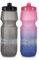 GEMFUL 2er-Pack Auslaufsichere Fahrrad Trinkflaschen, 750 ml, BPA-Frei, Praktisch für Radfahren, Sport & Outdoor-Aktivitäten, Langlebig & Leicht（Grau/Rosa Blau）