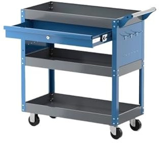 XFYESL Tool Boxes 3 Tier Rolling Tool Cart,Mechanic Tool Cart On Wheels,440 LBS Capacity Tool Storage Cart For Garage,Warehouse Toolbox Organiser