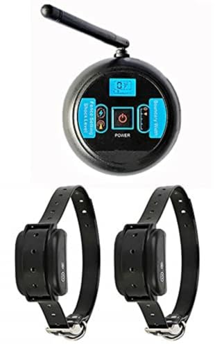 SOLBUM Clôture électronique sans Fil pour Animaux de Compagnie Stop Barker Machine Anti-Fugue(Convient pour 2 Chiens)