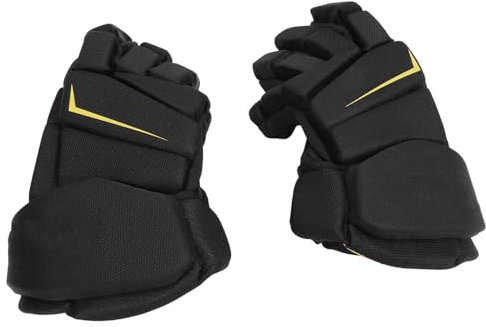 Acouto Eishockeyhandschuhe Leichtes Schutzhockeyausrüstung mit Gebogenem Daumen Zusätzliche Polster für Feldhockey -Rollenhockey (10 Zoll)