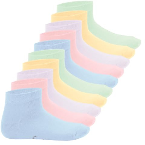 Footstar EVERYDAY! 10 Paar Kinder Quarter Socken Kurzsocken Baumwolle für Mädchen & Jungen