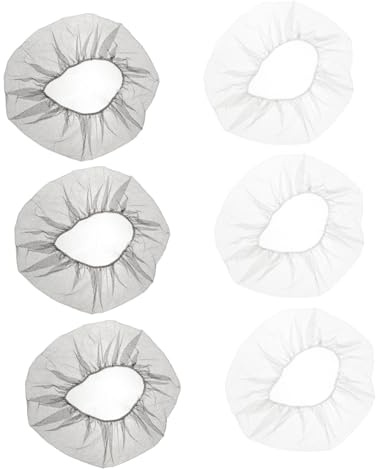 GRIRIW 6 Stück Mesh Fan Cover Sicherheitsnetz für Ventilatoren aus Kinderfreundlicher Schutz Atmungsaktiv Waschbar Schwarz und Weiß