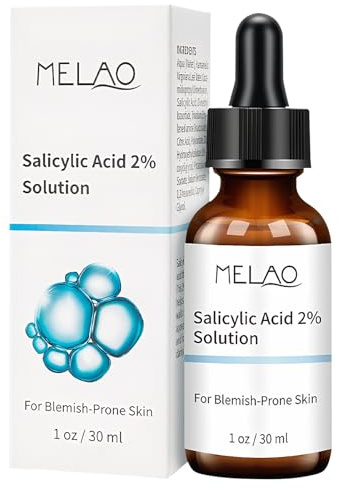 Salicylsäureserum 2% Konzentrat,Salicylsäure 2 % Serum,Salicylic Acid Serum | Peeling -Lösung für Gesicht - Heilung der Akne - Poren Verkleinern - Salicylsäure 2% Lösung Exfoliiert die Haut Reduziert