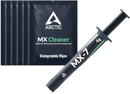 ARCTIC MX-7 (4 g, incl. MX-Cleaner) - Ultimate Performance Thermal Paste | For CPU, consoles, processors, graphics cards, laptops, high conductivity, long life, non-conductive&capacitive