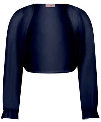 Vera Mont Damen Bolero-Jacke mit gekräuseltem Ausschnitt