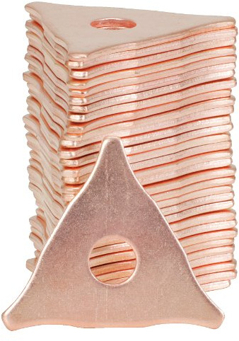 KS Tools 500.8593 Dreispitz-Lochscheiben verkupfert, 20er Pack