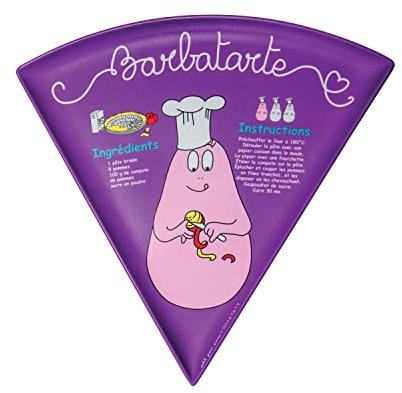 Shape plate Barbatarte recipe in French