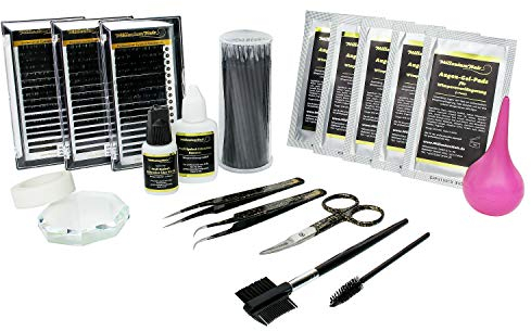 Profi-Set - Silk Lashes - Seidenwimpern - Wimpernverlängerung - C-Curl - 0,15 mm Stärke