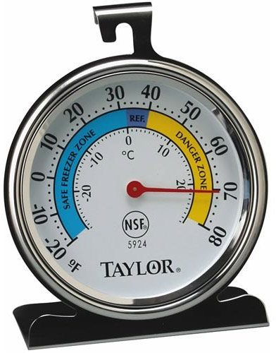 Classic Freezer and Refrigerator Kitchen Thermometer