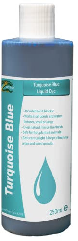 HYDRA TURQUOISE BLUE LIQUID DYE 250ml treats UpTo 6,250 litres Adds Touch Of Celebration In Your Water Features