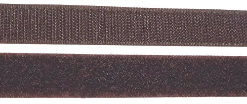2 m Klettband Haken- und Flauschband 20 mm braun zum Nähen
