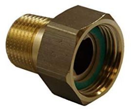 Nippel flach mit Überwurfmutter Kompressor K2 Putzmaschine G4 G5