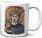 Planetacase Taza Justiniano Mosaico Emperador Romano Roma Ceramica 330 mL